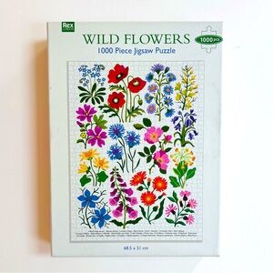Wild Flowers 1000 Piece Jigsaw Puzzle - Multicolor